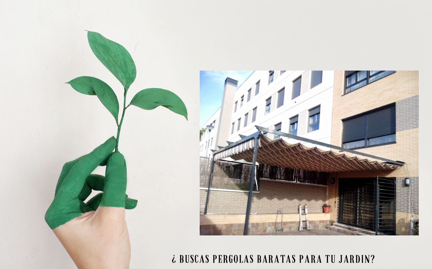 pérgolas baratas para jardín